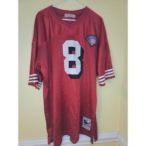 49ers Steve Young #8 75th Anniversary Throwback 1994 Mitchell Ness Jersey, Sz 56